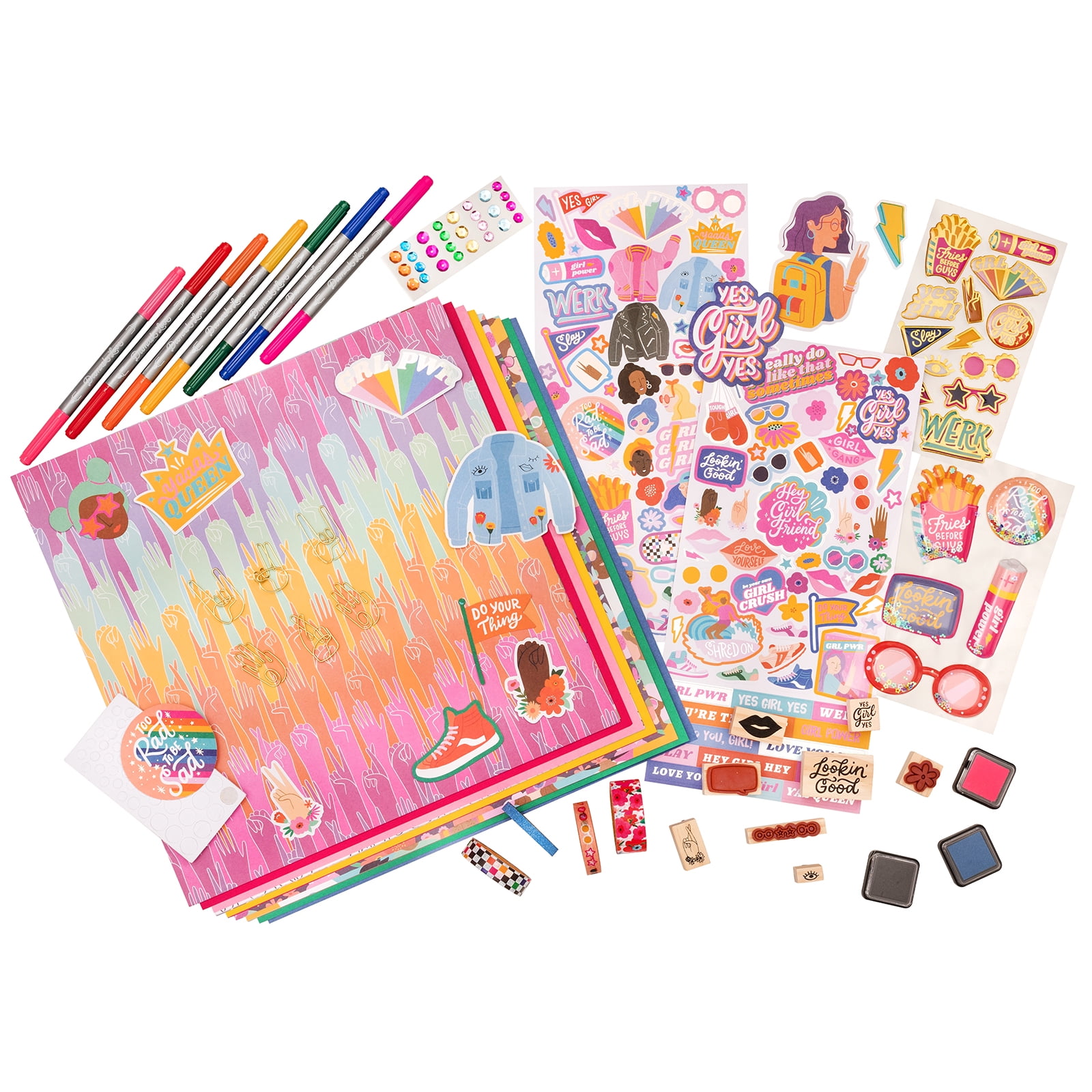 Damask Love 170 Piece All-in-One Craft Library Paper Crafting Kit, Unisex, for Ages 12+
