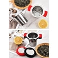 thumbnail image 4 of Kearding Colador de té de acero inoxidable, filtro de malla, tamiz de reciclaje de doble capa con mango, infusor, suministro de cocina Teteras Rojo, 4 of 6