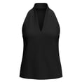 thumbnail image 6 of GUACER Womens Halter V-Neck Tank Tops Casual Sleeveless Blouses for Summer Work & Weekend, 6 of 7