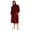 Wine Red Hooded, variant on U2SKIIN Mens Hooded Robe, Plush Soft Warm Mid Length Fleece Bathrobe for Men (Navy Hooded,2XL-3XL)