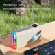 thumbnail image 5 of Mini radio FM portátil Yashi con altavoz Bluetooth y luz colorida verde claro, 5 of 5