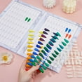 thumbnail image 3 of Libro de muestra de colores de uñas con 192 puntas, tablero de exhibición de esmaltes en gel, carta de colores, muestrario de esmaltes con puntas de repuesto y herramientas de salón., 3 of 6