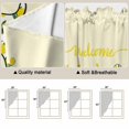 thumbnail image 5 of Lemon Gnomes Swag Valances for Windows, Kitchen Window Curtains Over Sink, Yellow Summer Botanical Fruit Leaves Window Treatment Curtains for Living Room/Bedroom Curtains 2 Panel Sets 36"x45", 5 of 8