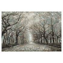 Masterpiece Art Gallery Momentary Quiet Platinum Park Trees by Frank Parson Canvas Art Print 24" x 36"