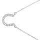 thumbnail image 3 of Horseshoe Necklace Fashion Accessory Silver Modern 1Pcs, 3 of 4