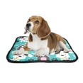 thumbnail image 2 of PKQWTM Happy Dog Paw Print And Bone Pet Dog Cat Bed Pee Pads Mat Cushion Potty Dogs Blankets Crate Bed Kennel 20x24 inch, 2 of 3