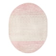 thumbnail image 3 of Unique Loom Tribal Trellis Collection Area Rug - Alami (7' 10" x 10' Oval Ivory and Pink), 3 of 12