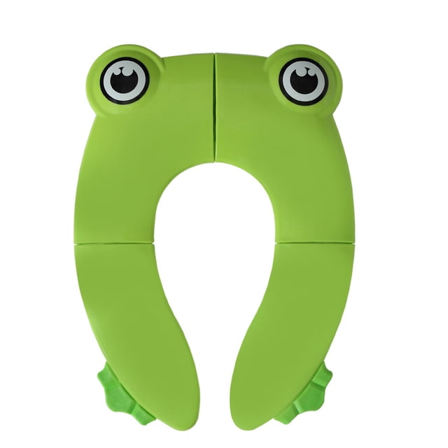 Adaptador WC Niños, Adaptador para Inodoro para Niños, WC Portatil Niños, Plegable Reductor WC para Viaje para Niños y Niñas, con 1 Bolsa de Transporte, Rana Verde XianweiShao 9024715962980