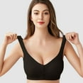 thumbnail image 5 of Everyday Bras for Women Woman Sports Bar Sports Bra for Big Busted Women Sports Bra for Running Sports Bras Women Womens Bras Push up Front Closure Long Lined Sports Bra Small Sports Bra Black 4XL, 5 of 6