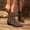 Brown, variant on Bnwani Low Heel Boots for Women Fall Winter Ankle Versatile Comfortable Casual Tassel Boot Brown Size 5.5