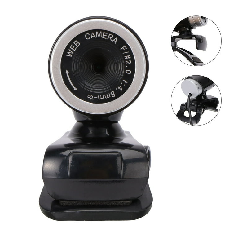 5MP USB High Definition Camera Web Cam Professional Webcam Computer USB PC Laptop Camera with Microphone Black