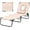 Beige, variant on ZOPan Outdoor Chaise Lounge Chair - Folding Beach Chair with 5 Adjustable Positions, Hole, Detachable Pillow, Hand Ropes, Lounger for Sunbathing, Poolside, Yard, Patio Lawn Chair (1, Beige)