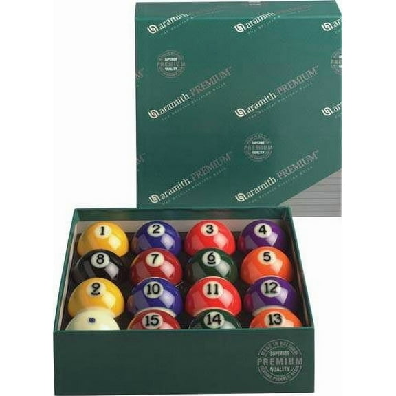 Aramith Pure Phenolic Premium Regulation Size Billiard Balls Set (16 Count)