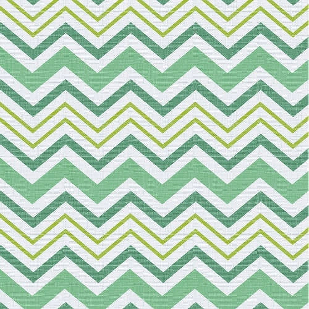 Waverly Inspirations 45" 100% Cotton Chevron Printed Sewing & Craft Fabric By the Yard, Lime