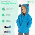 thumbnail image 3 of Cuddle Club Winter Jacket Kids Fleece Sweatshirt Full Zip Hoodie for 12 to 18 Months, Black & Blue Bear 2-Pack, 3 of 6