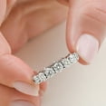 thumbnail image 5 of Pompeii 1 ct Mens Diamond Five Stone Wedding Ring 10k White Gold (G/H,I1), 5 of 5