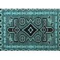 thumbnail image 1 of Ahgly Company Indoor Rectangle Southwestern Light Blue Country Area Rugs, 4' x 6', 1 of 4
