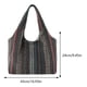 thumbnail image 2 of 8107 Bolso tela gran capacidad con un hombro étnico a rayas coloridas moda-PZ20240103008206 Marrón, 2 of 7