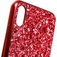 thumbnail image 3 of Compatible with iPhone Case,Crystal Diamond Glitter Bling Sparkly Soft Shockproof Cover for Women Girls Phone Case (Red,iPhone Xs Max), 3 of 12