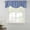 Blue, variant on Pink Striped Tie Up Valance Curtains for Windows, Kitchen Curtains Window Treatments, Modern Simple Farmhouse Beige Vintage Short Window Shades Valances for Bedroom Bathroom Cafe 42"x18"