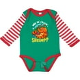 thumbnail image 3 of Inktastic Funny Shrimp Baby Boys or Girls Long Sleeve Baby Bodysuit, 3 of 5