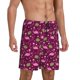 thumbnail image 2 of Fotbe Festive Flamingos Pantalones Cortos de Pijama para Hombre, Ropa de Dormir, Pantalones de Pijama Cortos para Hombre-X-Large, 2 of 6