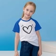 thumbnail image 5 of CHEEREAM Kids Heart Print T Shirts Cotton Summer Tshirts Boys Girls Basic Tee Undershirts Short Sleeve Clothes Crew Neck Shirts, 5 of 9
