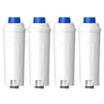 thumbnail image 1 of BREAUILL Replacement Water Filter Compatible with DeLonghi DLSC002, 4 Pack Water Filter Compatible with DeLonghi ECAM, ECAM, ETAM, EC, BCO, BC Series Coffee Maker, Soften Water, 1 of 7