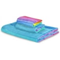 thumbnail image 2 of Dreamtimes Rainbow Striped Towel Set of 3,Soft Towels Bathroom Sets, 1 Bath Towel 30x60 inch, 1 Hand Towel 16x28 inch & 1 Washcloth 13x13 inch, 2 of 7
