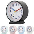 thumbnail image 6 of Bedside Table Luminous Alarm Clock Compact Clock 9*4*10.1Cm Battery Operated White, 6 of 6