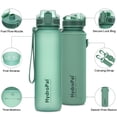 thumbnail image 4 of GEDUX 32oz Sports Water Bottle with Time Marker BPA Free Leak Proof Wide Mouth Lightweight Sport Travel Water Bottle, 4 of 7