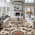 thumbnail image 3 of 5'x7' Area Rugs for Living Room Bedroom, Boho Western Washable Rug Carpet Runner Indoor Outdoor, Vintage Abstract Art Ethnic Tribe Non Slip Floor Mats Area Rug for Kitchen, Nursery, 3 of 8