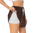 thumbnail image 2 of Haiem Vintage Wood Women's 2 in 1 Running Shorts - Lightweight Athletic Workout Gym Yoga Breathable Sports Shorts Liner with Phone Pockets-X-Large, 2 of 9