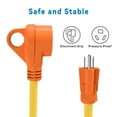thumbnail image 5 of EPICORD 15Amp Male to 30Amp Female Dogbone Adapter RV Electrical Converter Cord Cable-Orange, 5 of 6