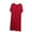 Wine, variant on yillto Short Sleeve Nightgowns for Womens Loose V Neck Pleated Loungewear Sleepwear Soft Nightdress