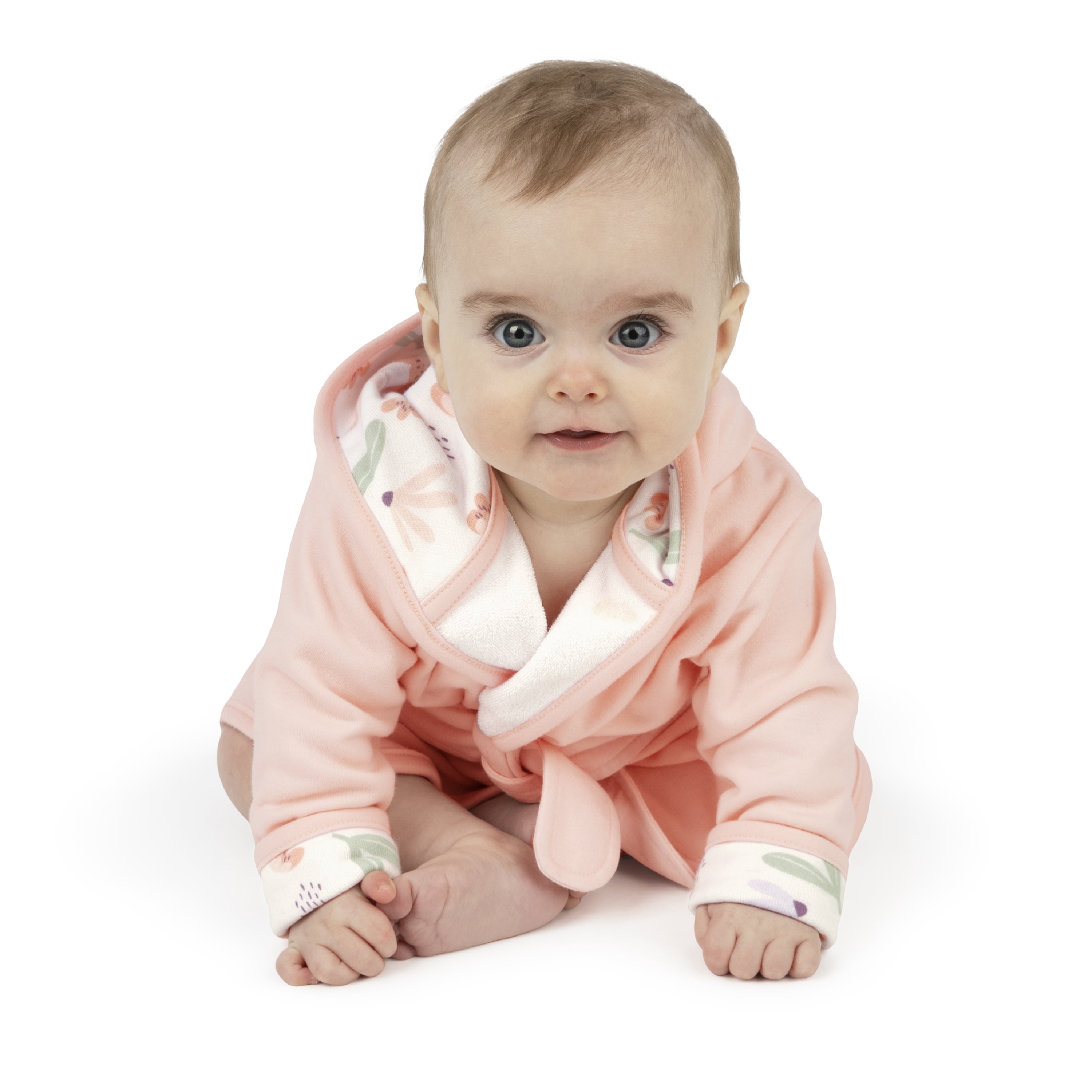Ingenuity Clean & Cuddly Hooded Baby Bathrobe - Posy Clean & Cuddly Hooded Character Towel - Edi & Clean & Cuddly 6-Pack Terry Washcloth Set - Edi