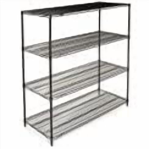 Global Industrial 18607B Nexel Black Epoxy Wire Shelving, 60 x 18 x 74 in.