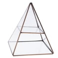 thumbnail image 1 of Glass Geometric Terrarium Faceted Tabletop Plants Container Bronze, 1 of 8