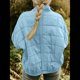 thumbnail image 4 of Chaquetas Acolchadas para Mujer, Informales, de Cuello Alto, Larga, Abrigos de Invierno Extragrandes con Cremallera Azul XL, 4 of 7