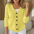 thumbnail image 2 of Cardigan Sweaters for Women Lightweight V Neck Button Down Long Sleeve Fall Fashion Outfits 2025 Knit Outerwear Coats, 2 of 5