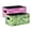 Heart Pattern Gradient Green, variant on Felt Storage Bins 2-Pack Foldable Space-Saving Organizer For Home Office Peach Color Hearts Pastel Colors Hearts