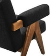 thumbnail image 6 of Modway Lyra Upholstered Modern Boucle Fabric Armchair in Black, 6 of 9