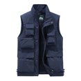 thumbnail image 3 of Men's Casual Outdoor Work Safari Fishing Travel Photo Cargo Vest Jacket Multi Pockets Men's Fishing Vest, 3 of 4
