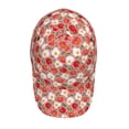 thumbnail image 4 of Naloa Original Classic Low Profile Hat Men Women Baseball Cap Dad Hat Adjustable Unconstructed Tomatoes Print Cap, 4 of 9