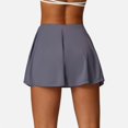 thumbnail image 4 of Women's High Waist Flowy Athletic Skirt with Built-In Shorts - X Large, Gray, 4 of 6
