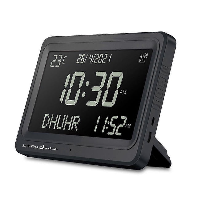 Azan Clock Automatic Worldwide Digital 8 Azan Prayer Sounds Islamic Wall and Desk Clock A