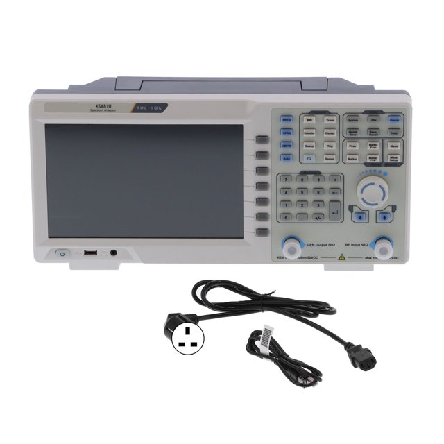XSA810 Portable Spectrum Analyzer Measuring Instrument Frequency Range 9kHZ‑1.00009GHZUK 100‑240V