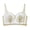 White, variant on Women's Lace Bra Front Closure Bras Plunge See Through Mini Mesh Backless Gathered Back Sheer Underwire (2XL, Black)