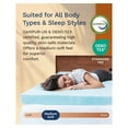 thumbnail image 4 of Twin XL Memory Foam Mattress Topper - 3 Inch Cooling Extra Long Reflex Gel Mattress Pad - - Oeko TEX Certified, 4 of 8