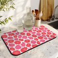thumbnail image 3 of 2 Pack Washable Rubber Multicolored Flower Leaves Dish Drying Mats for Kitchen Counter Home Large Coffee Bar Pad Accessories and Decor for Utensils Stemware (2pcs 19.5''x12''), 3 of 6